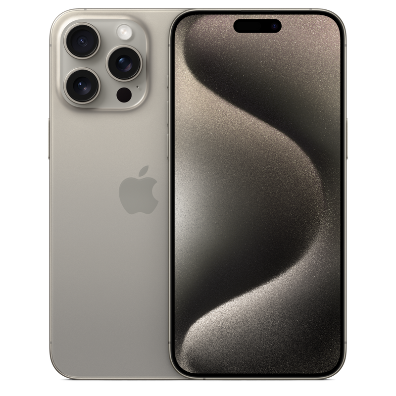 iPhone 15 Pro Max 내추럴 티타늄 제품 사진